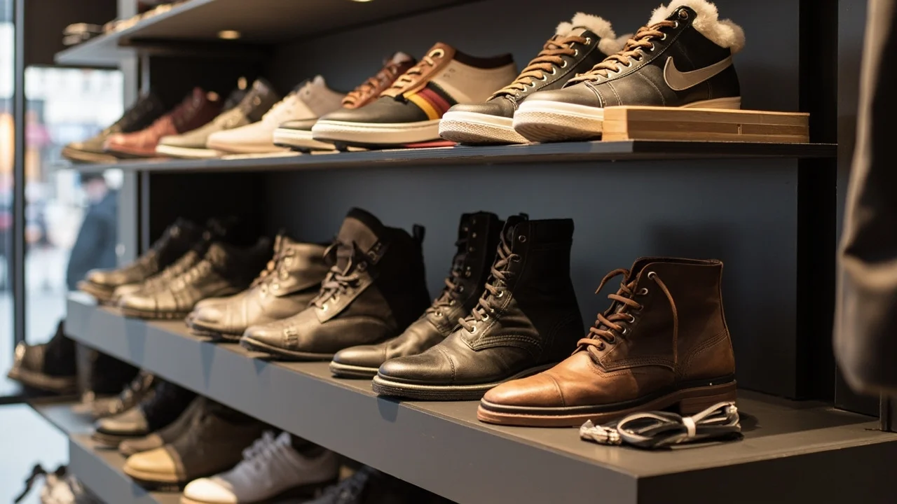 Footwear industry infographic